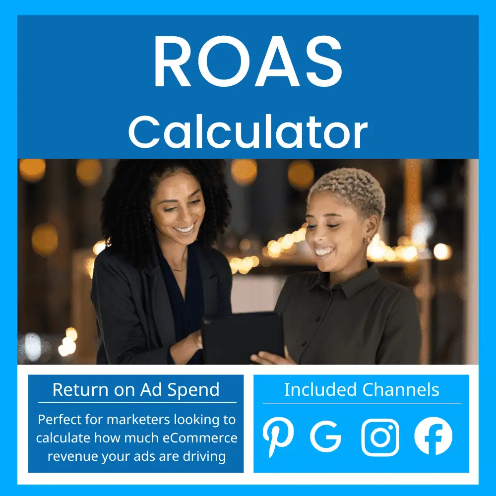 ROAS Calculator - Meta Google Pinterest